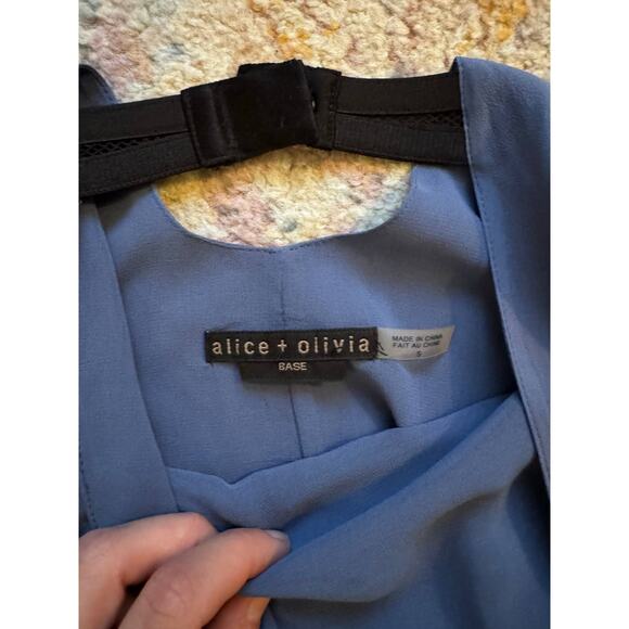 Alice + Olivia Blue Silk Blouse - Picture 7 of 10
